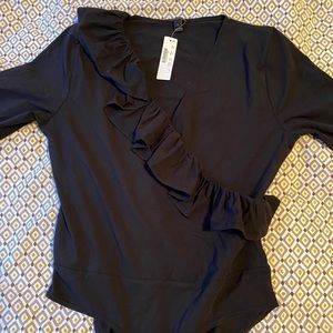 J.Crew Ruffle Bodysuit NWT